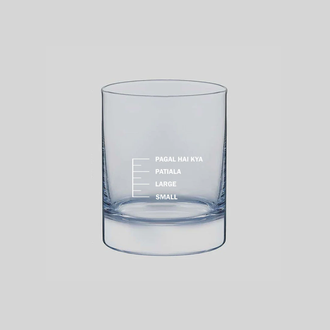 Whiskey Glasses Liquor Glass-  Anniversary Birthday Gift Funny Gifts for Husband Bf - SMALL LARGE PATIYALA PAGAL HAI KYA - Image 16