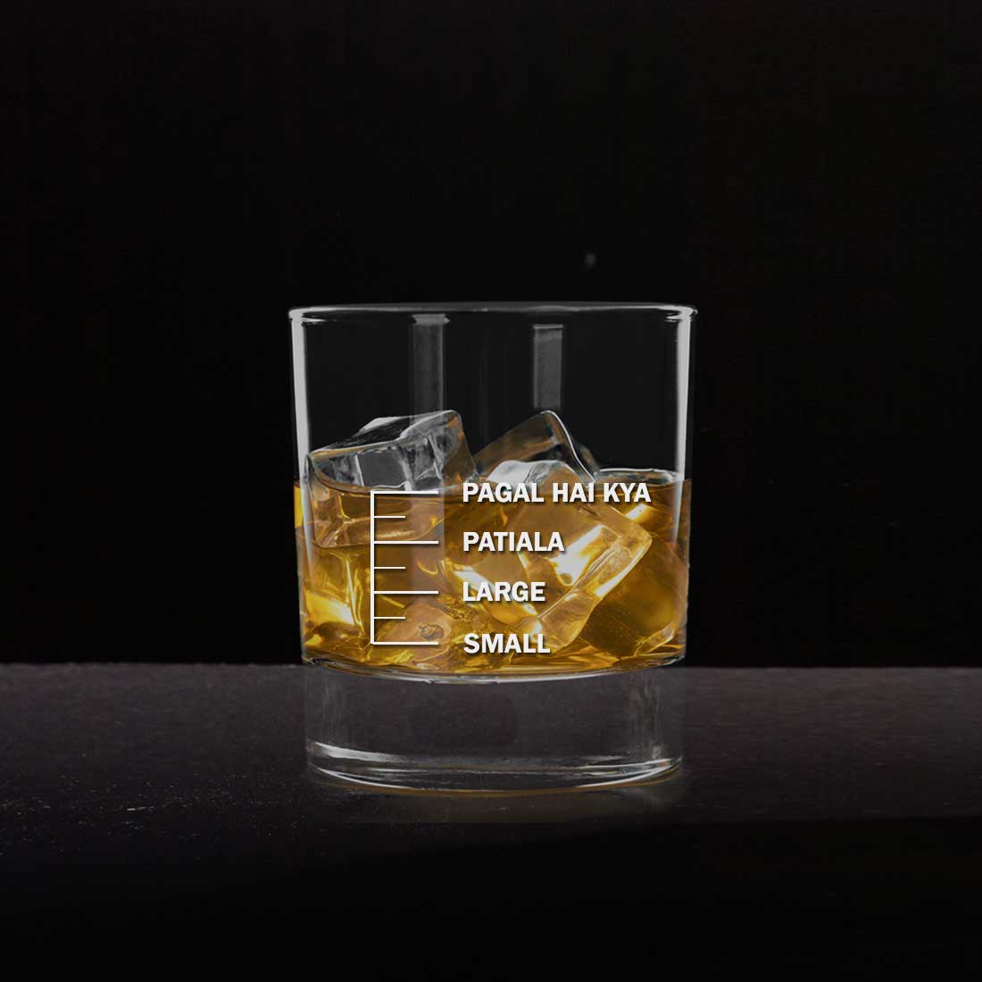 Whiskey Glasses Liquor Glass-  Anniversary Birthday Gift Funny Gifts for Husband Bf - SMALL LARGE PATIYALA PAGAL HAI KYA - Image 18
