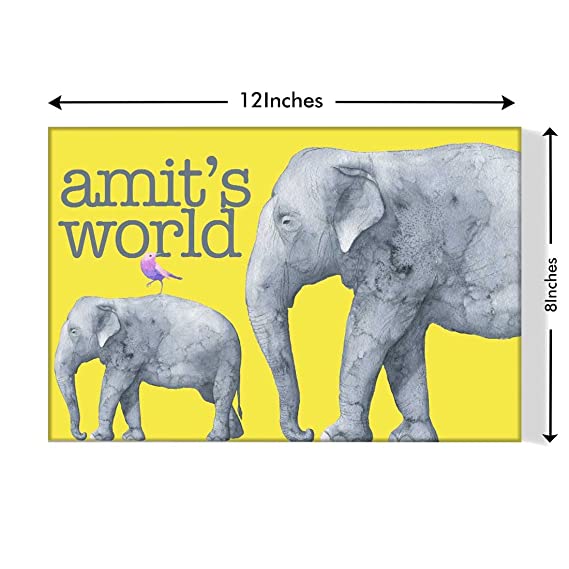 Customized Name Plate for Kids - Elephant Love - Image 3
