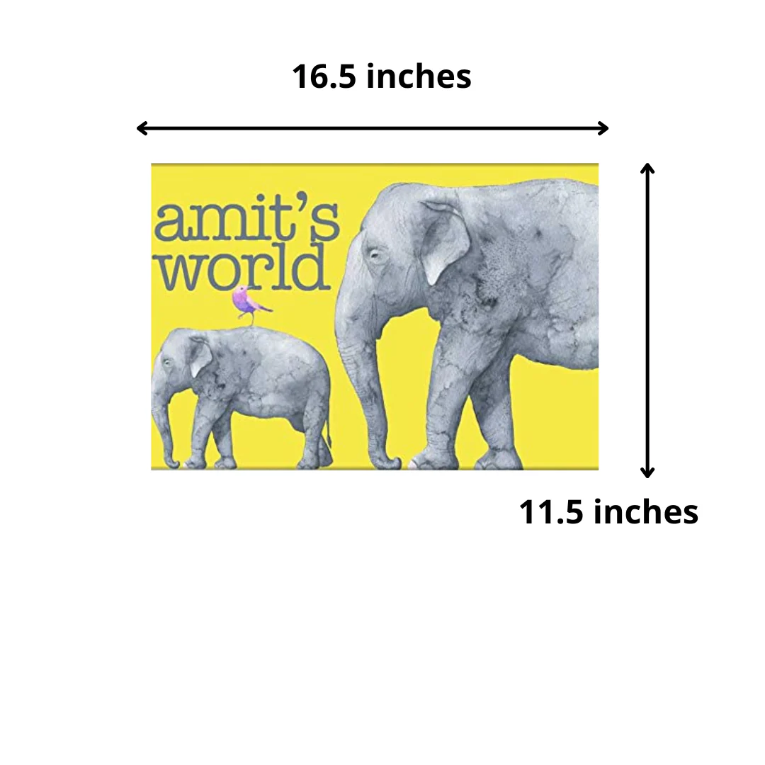 Customized Name Plate for Kids - Elephant Love - Image 4