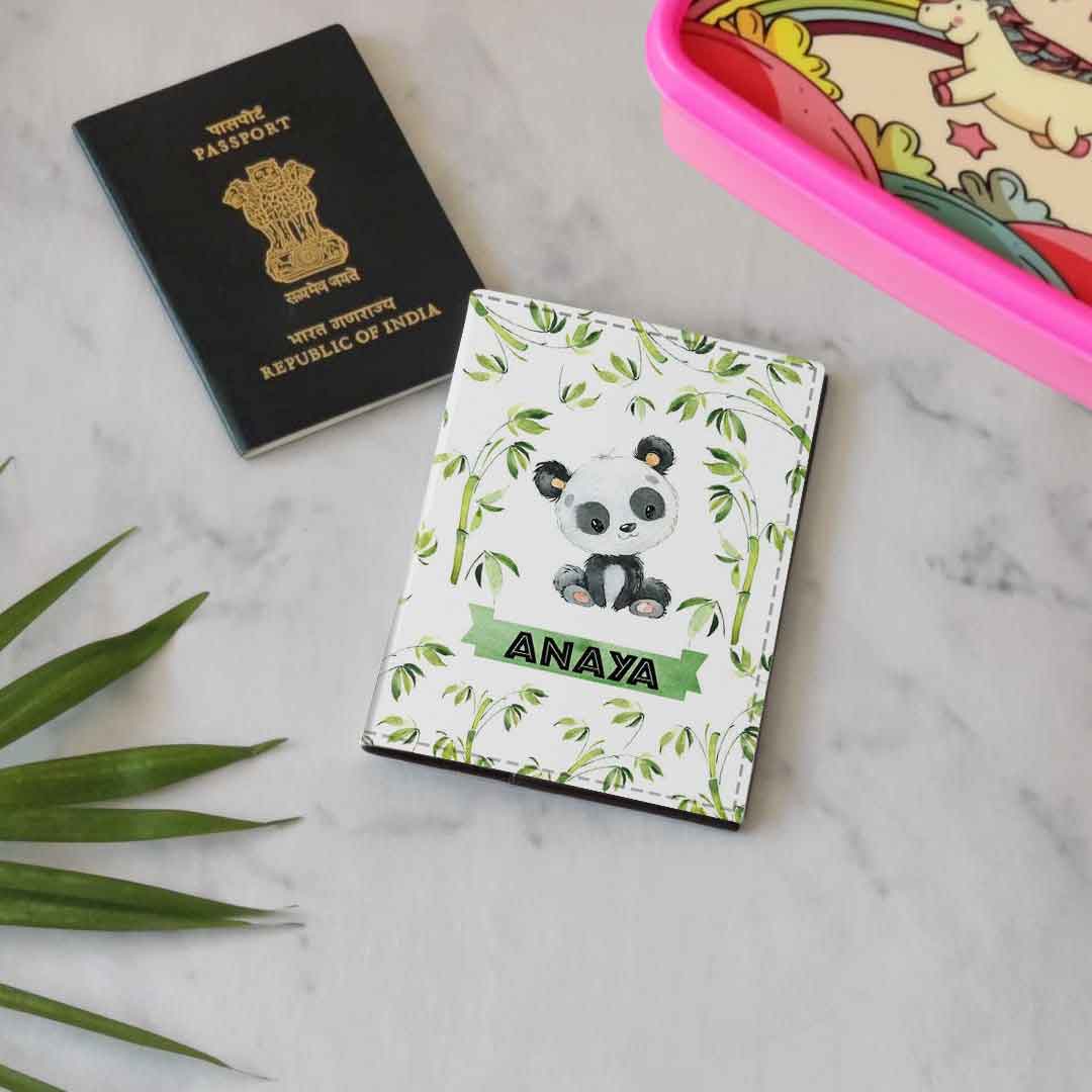 Nutcase Personalized Passport Cover PU Leather Polyfabric - Cute Small Panda - Image 5