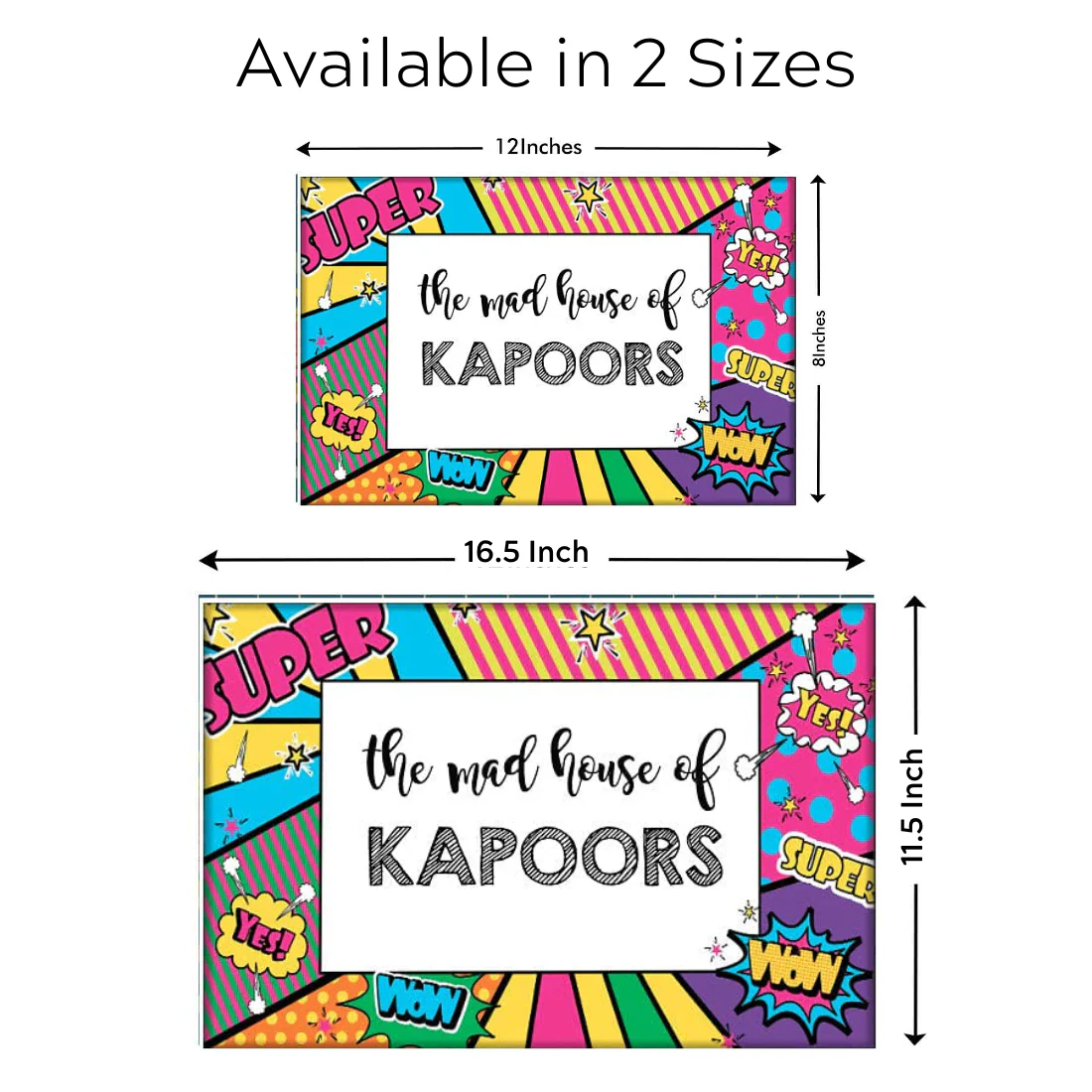 Creative Door Name Plate - Mad House - Image 9