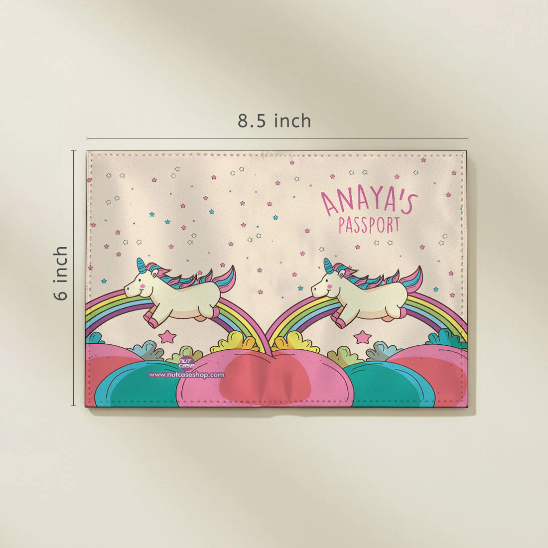 New Customized Passport Holder - Magical Unicorn Rainbows - Image 6