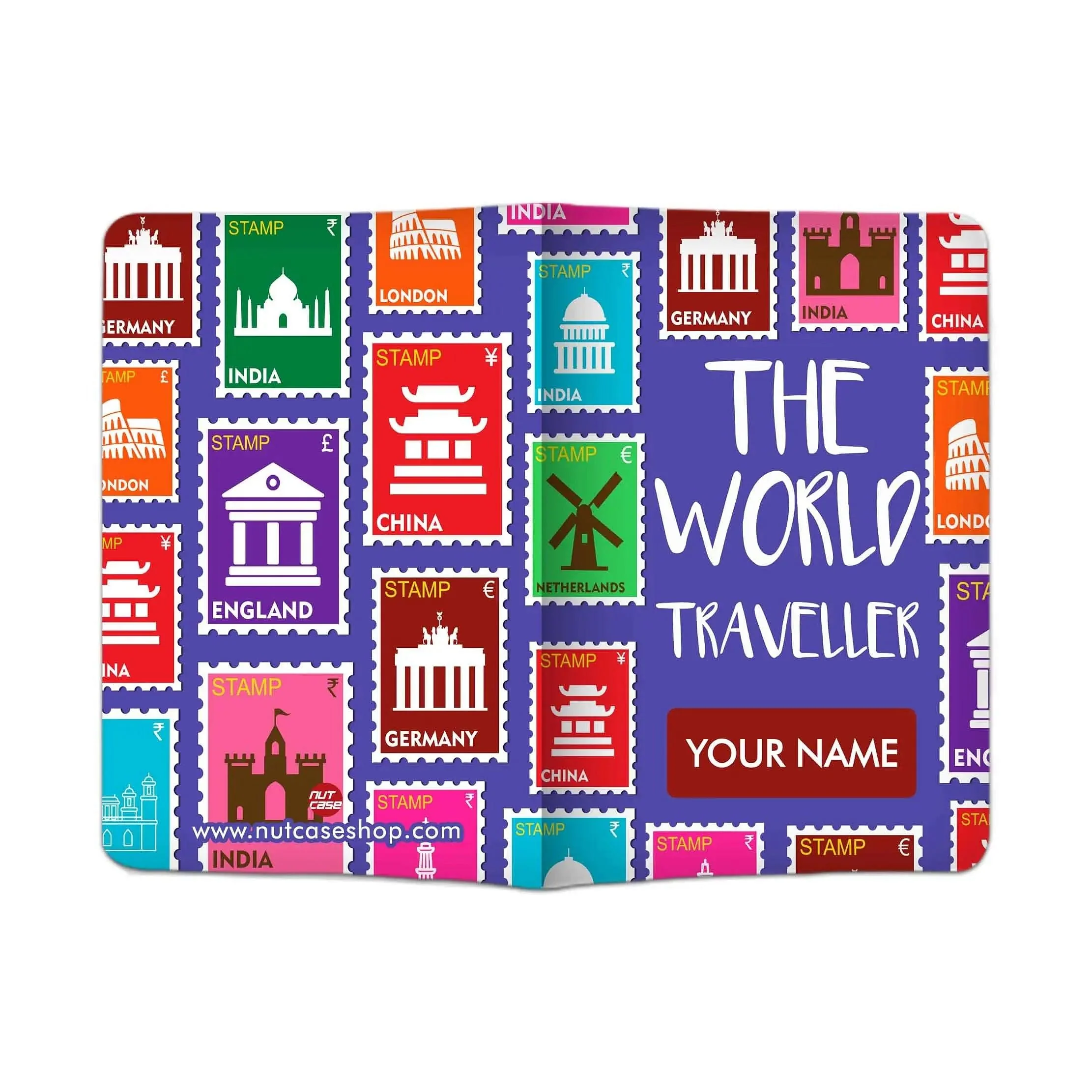 New Personalized Passport Cover -  The World Traveller - Image 3