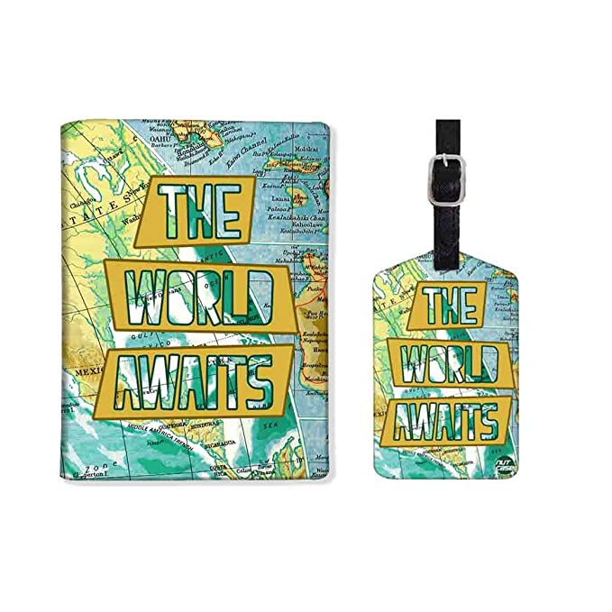 Customized Name Passport Cover - The World Awaits - Image 4