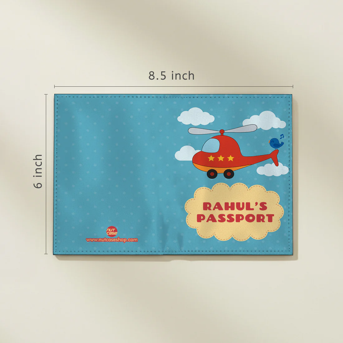 Customized Passport Cover for Kids -Cute Helicopter - Image 6