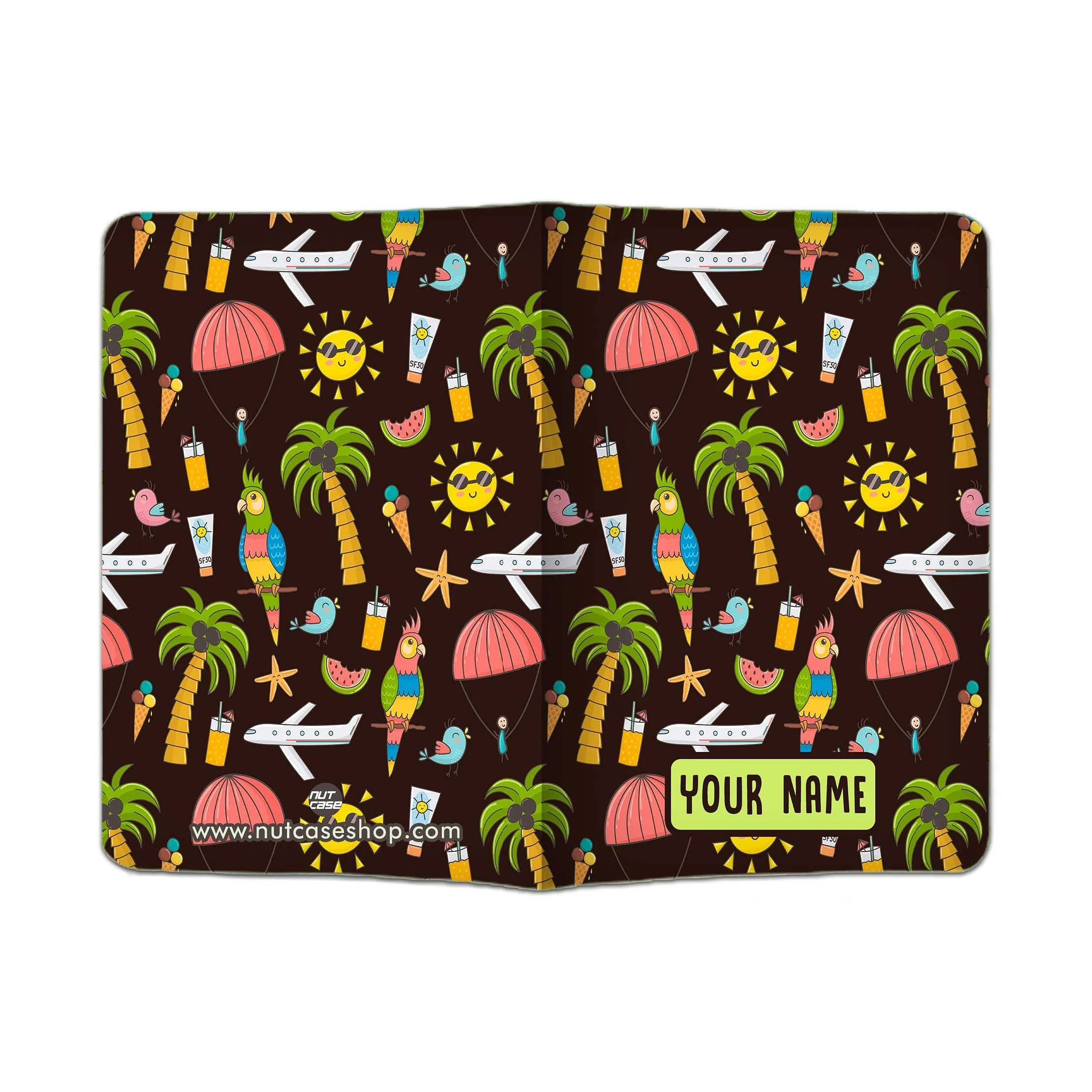 Cute Customized Travel Passport Cover -Summer Adventure - Image 3