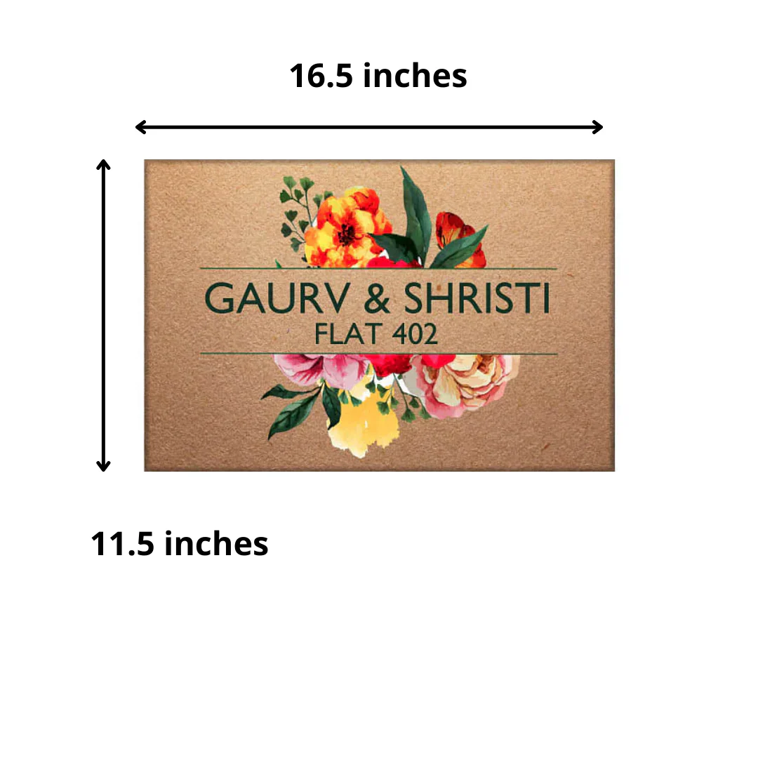 Designer Customized Door Name Plate - Blooming Flowers - Image 8