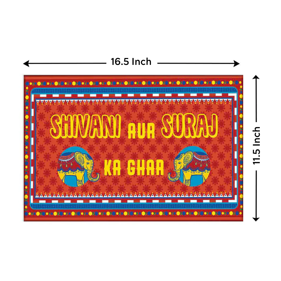 Quirky Unique Name Plate for Home - Indian Kitsch Art - Image 8