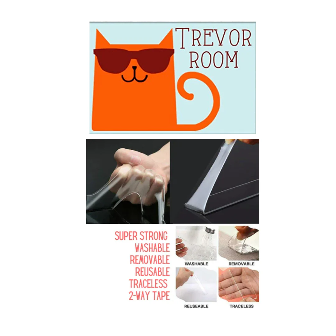 Kids Custom Name Board  -  Cat Hipster - Image 4