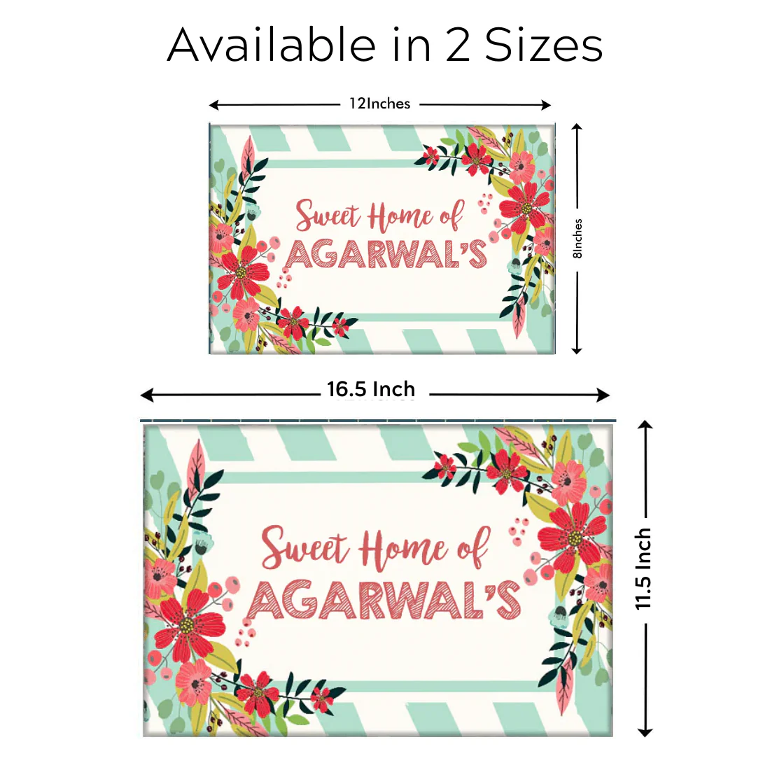 Creative nameplate for Door - Floral Eden - Image 10