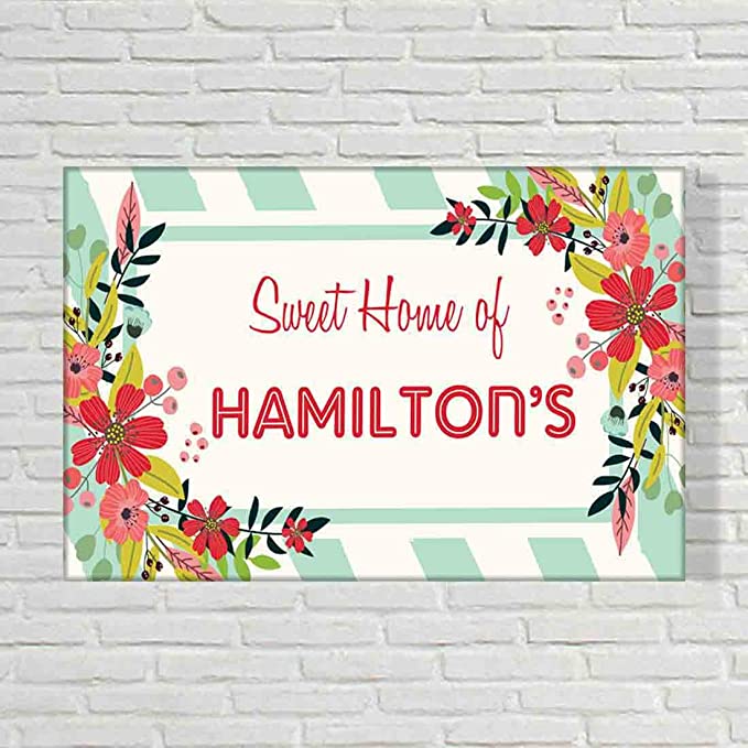 Creative nameplate for Door - Floral Eden - Image 4