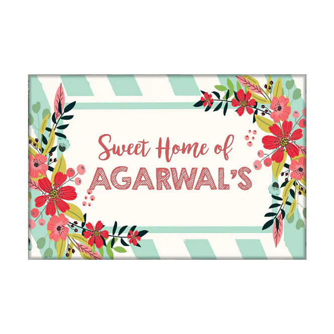 Creative nameplate for Door - Floral Eden - Image 7