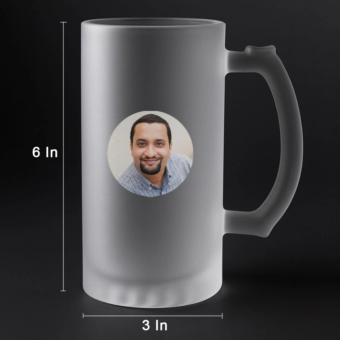 Customized Beer Mug Glass - Add Your Photo - Image 3