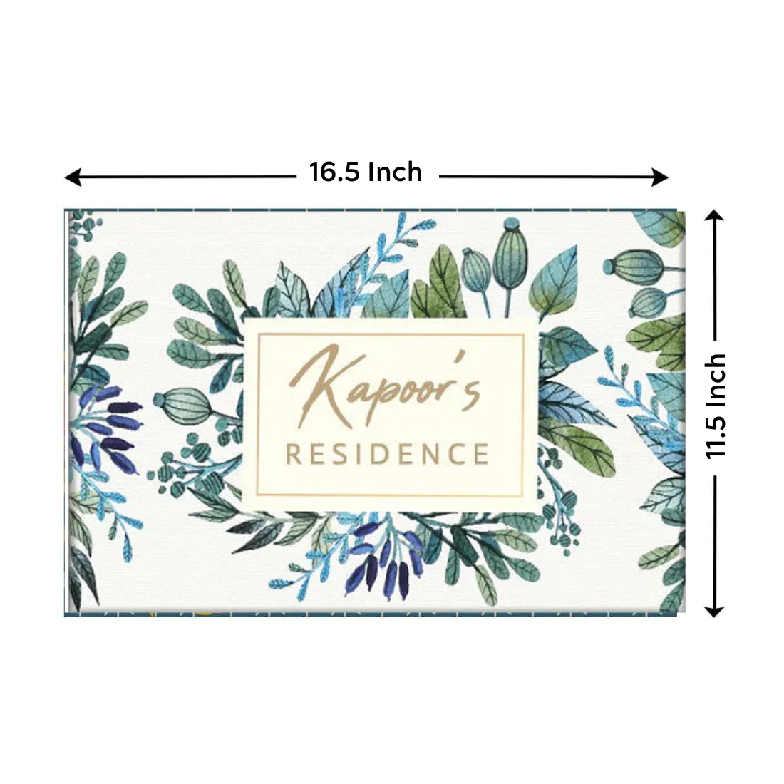 Personalized Door Name Plate for Home - Elegant Flowers - Image 10