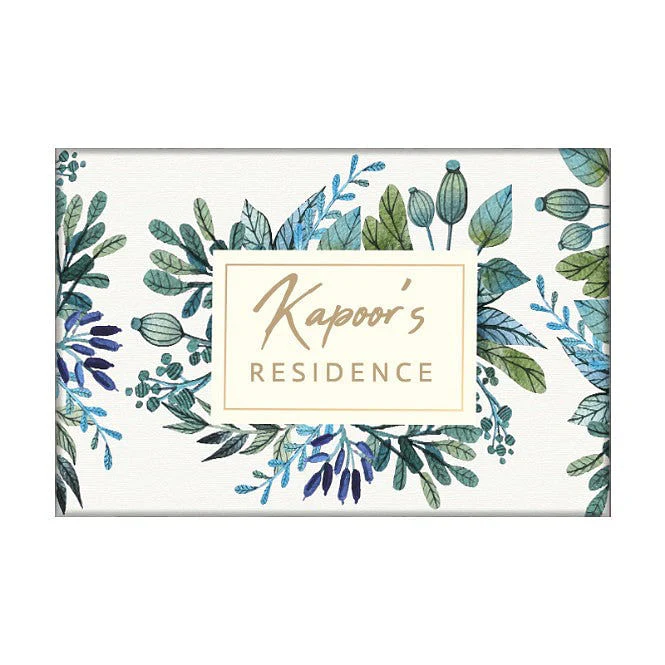 Personalized Door Name Plate for Home - Elegant Flowers - Image 4