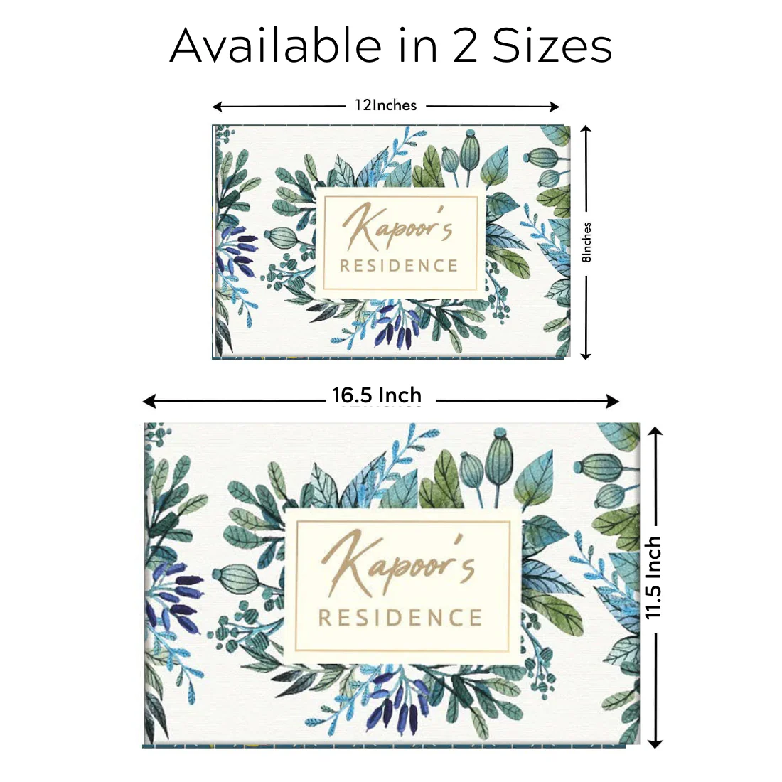 Personalized Door Name Plate for Home - Elegant Flowers - Image 9