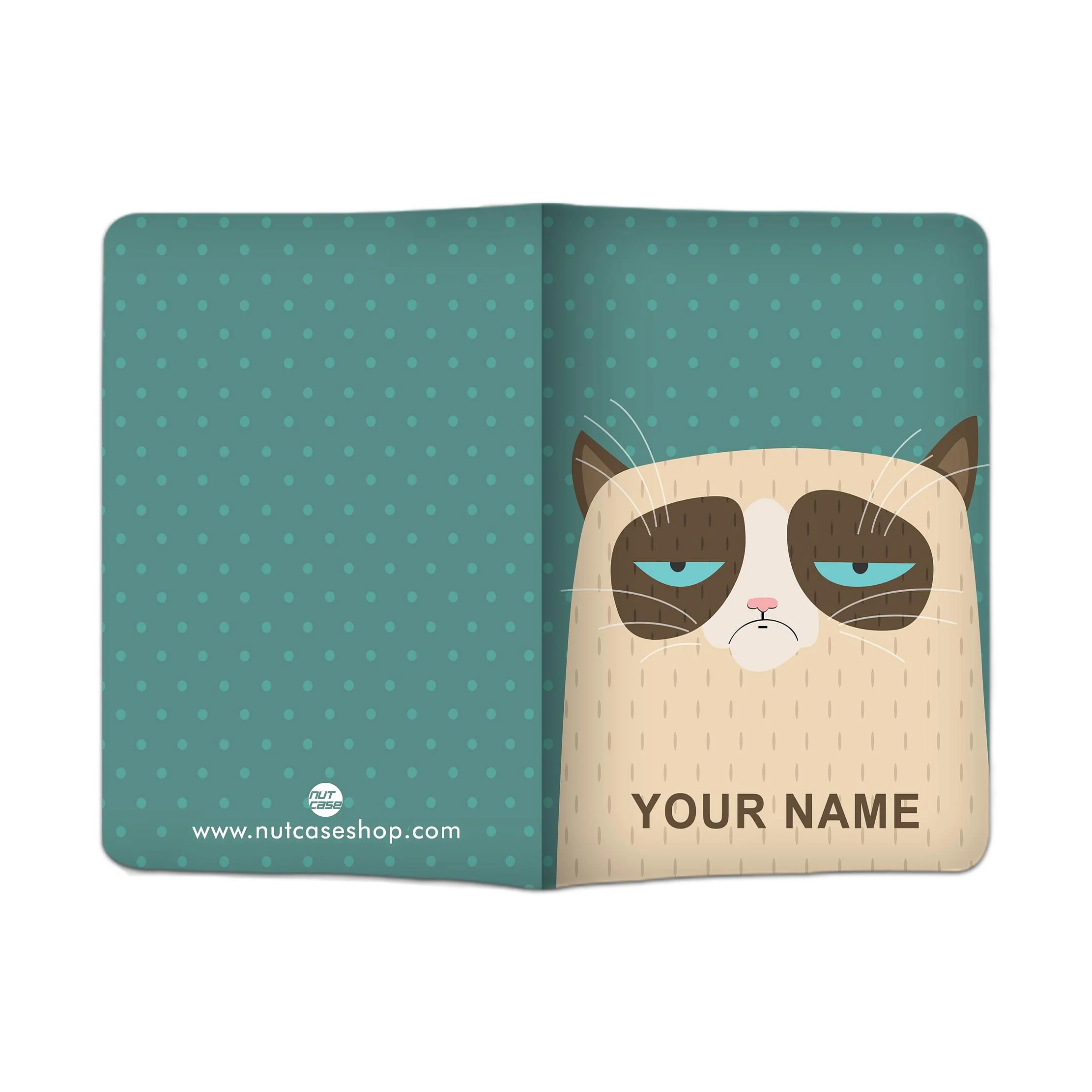 Cute Customized Passport Cover -  Grumping Cat - Image 9