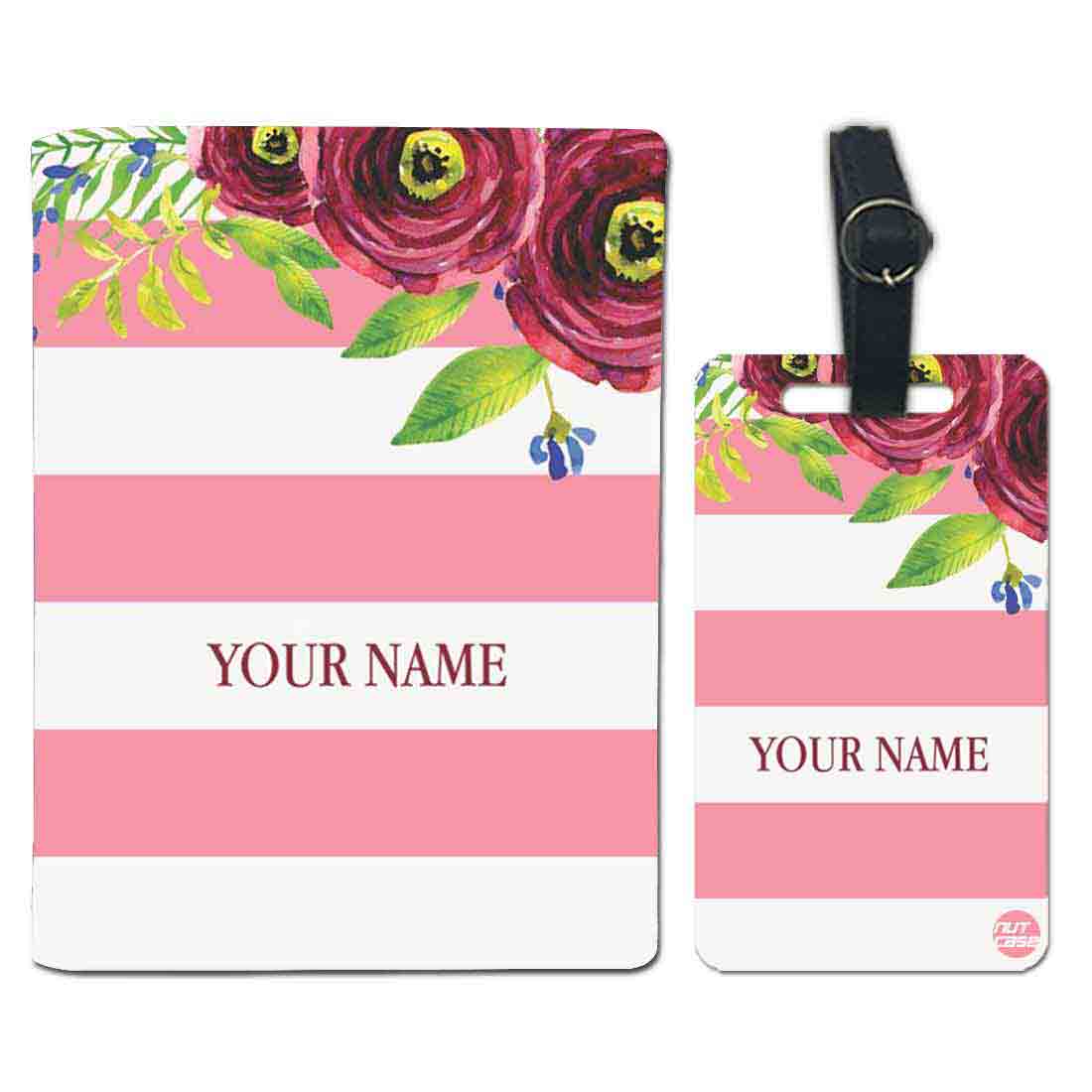New Customized Passport Holder - Pink Strips - Image 5