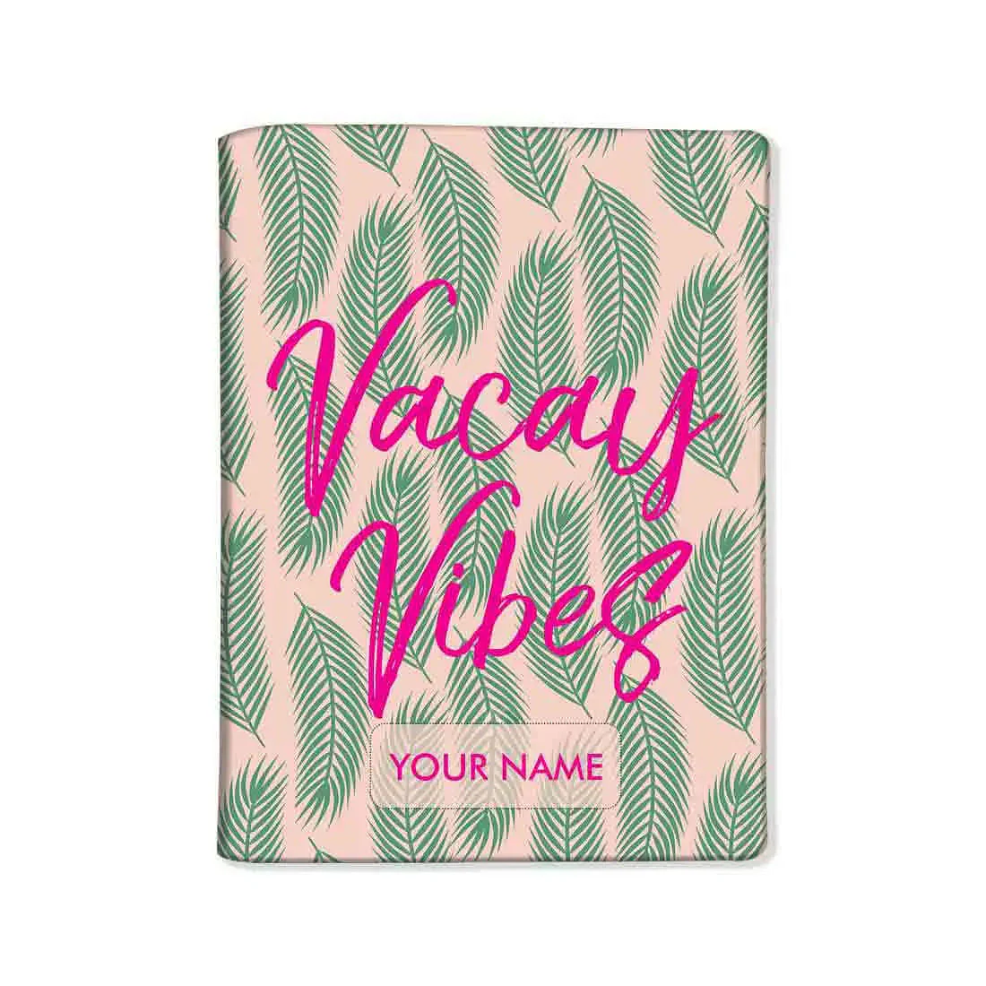 Classy Customized Passport Holder - Vacay Vibes With Leaves - Image 3