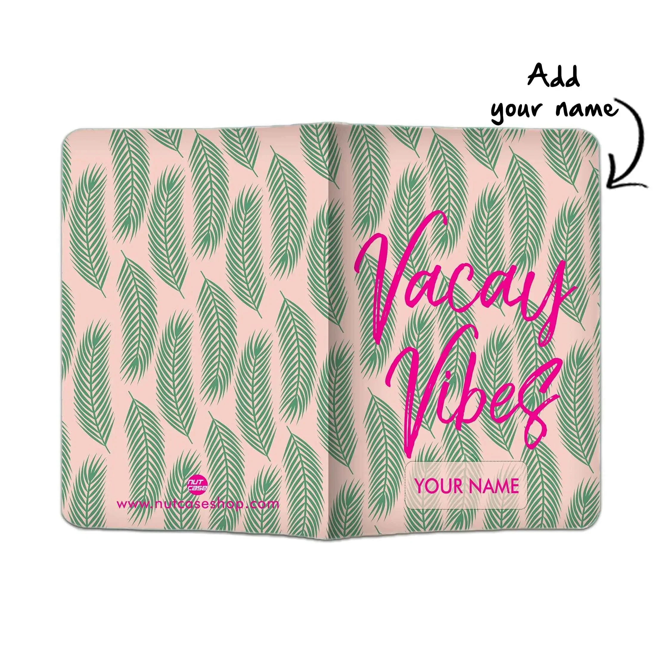 Classy Customized Passport Holder - Vacay Vibes With Leaves - Image 4
