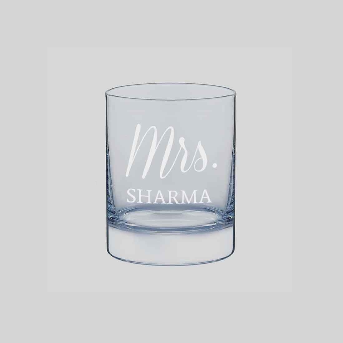 Classy Customized Whiskey Glass -Perfect Gift for Whisky Wife - Mrs - Image 5