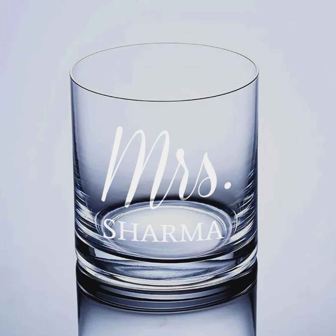 Classy Customized Whiskey Glass -Perfect Gift for Whisky Wife - Mrs - Image 6