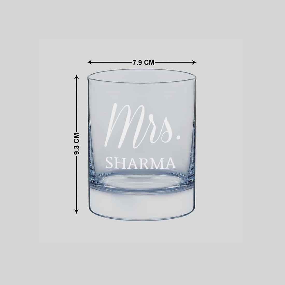 Classy Customized Whiskey Glass -Perfect Gift for Whisky Wife - Mrs - Image 8