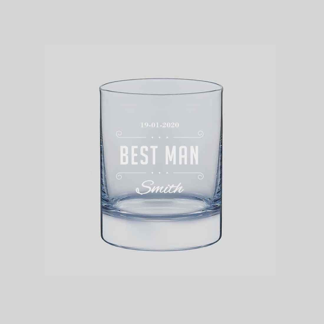 Beautiful Personalized Whiskey Glass - Wedding Gift - Best Man Gifts - Image 5