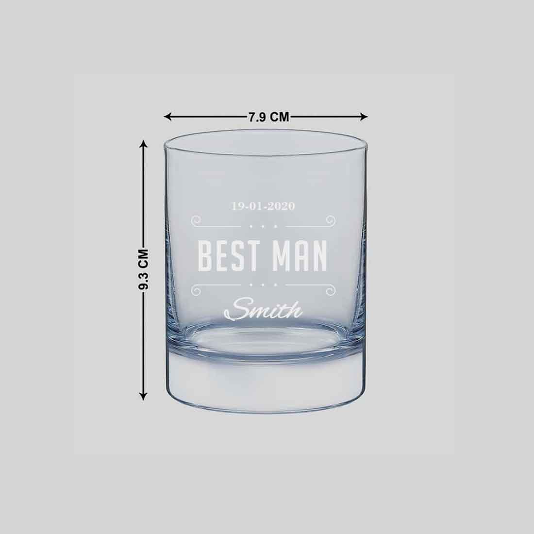 Beautiful Personalized Whiskey Glass - Wedding Gift - Best Man Gifts - Image 6