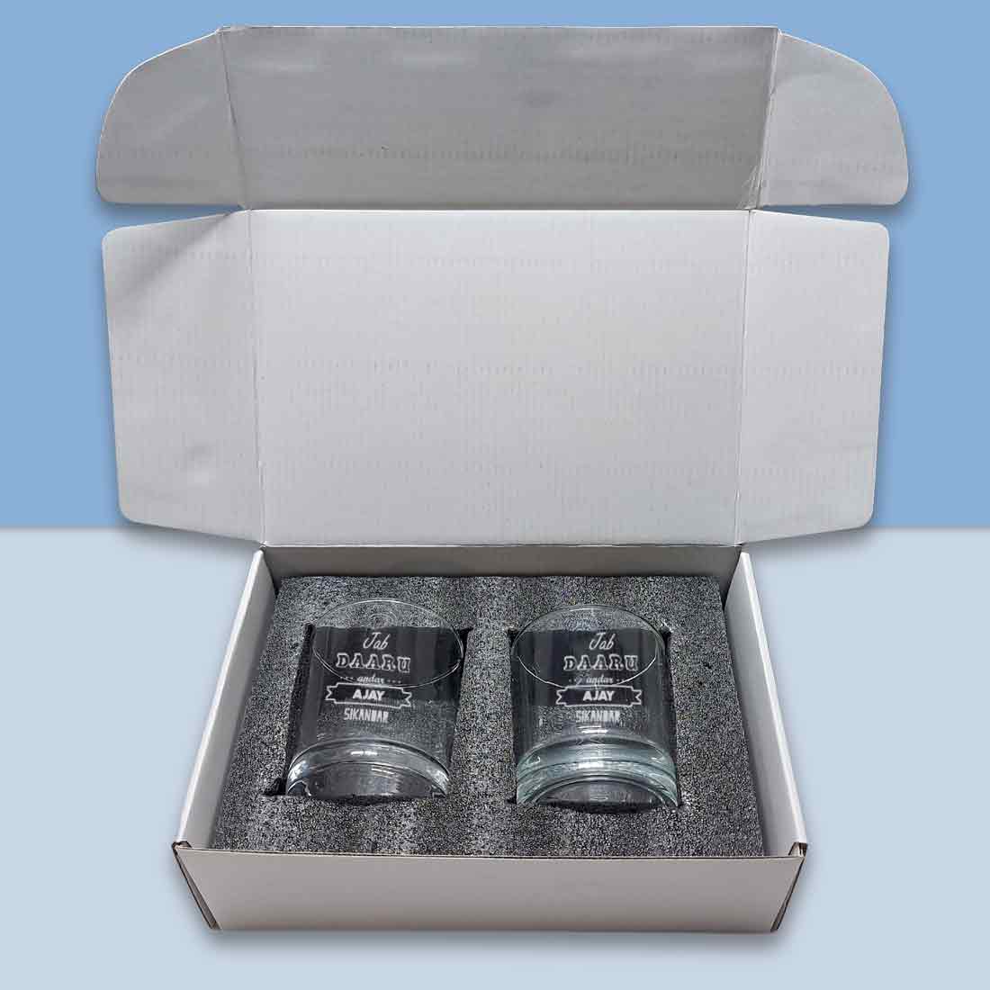 Customized Gifts for Him Whiskey Glass-Perfect Gift for Boyfirend Husband-Daaru - Image 14