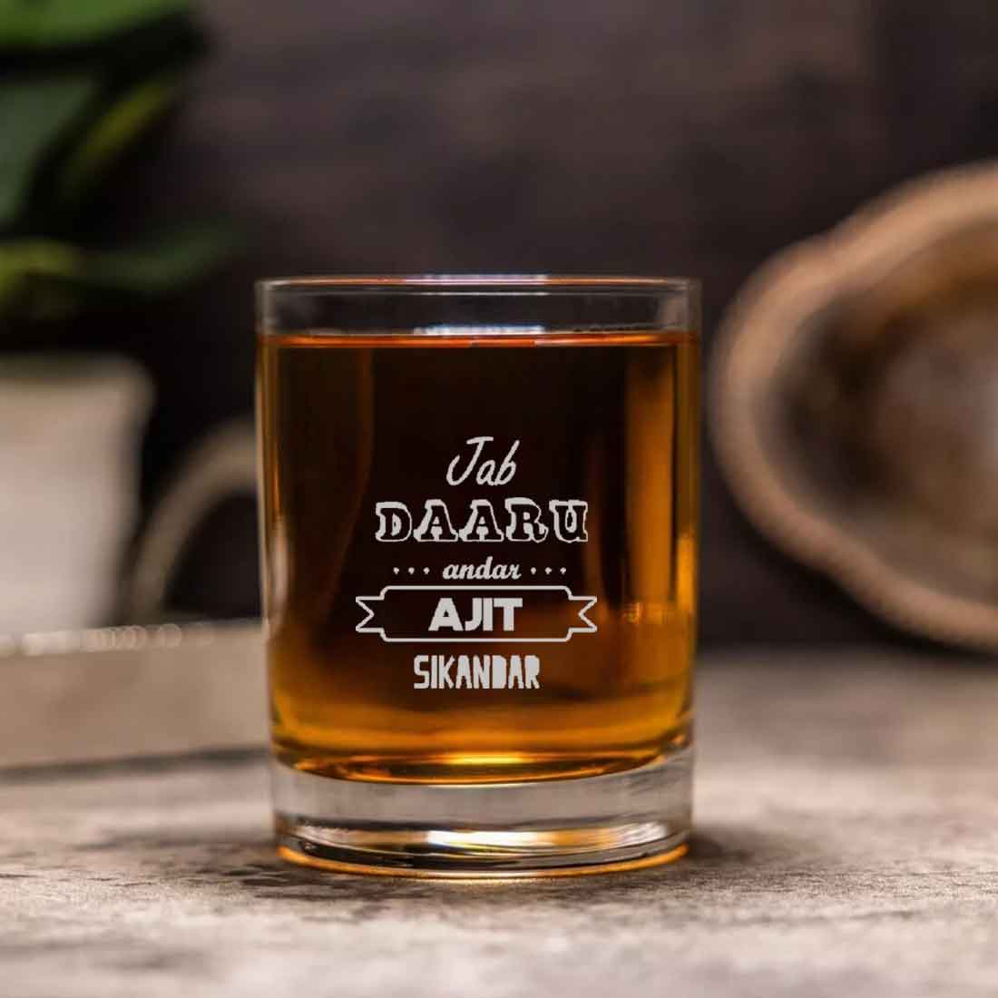 Customized Gifts for Him Whiskey Glass-Perfect Gift for Boyfirend Husband-Daaru - Image 4