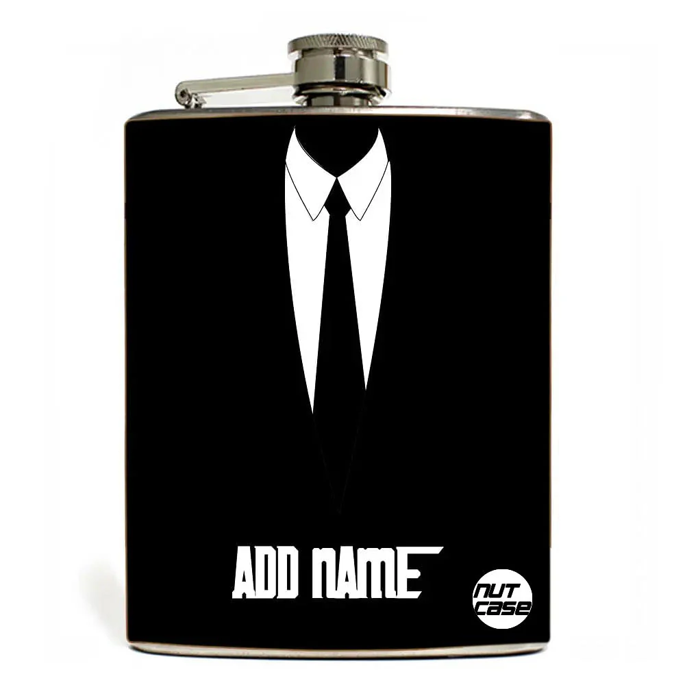 Classy Personalized Hip Flask - Gifts For Him - Suit Up - Image 6