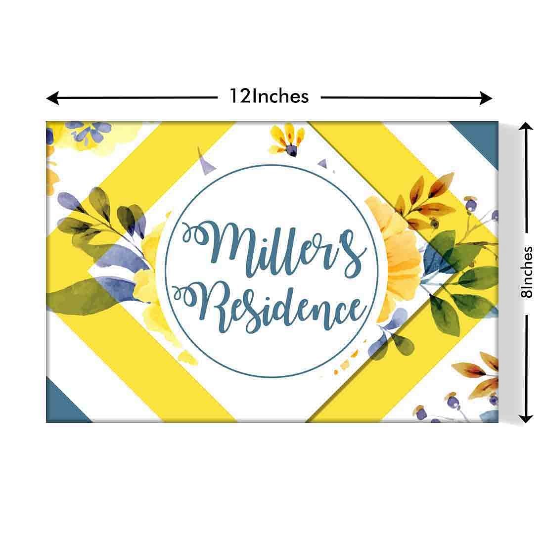 Custom Door Name Plate House Entrance - Yellow Spring - Image 3