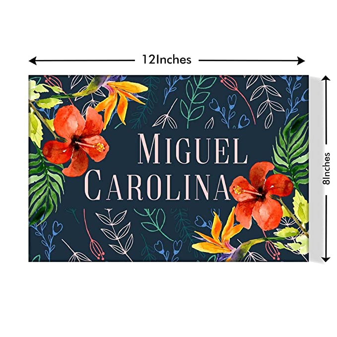 Custom Door Name Plate for Home Cafes Bungalow-Flower Petals and Leaf - Image 5