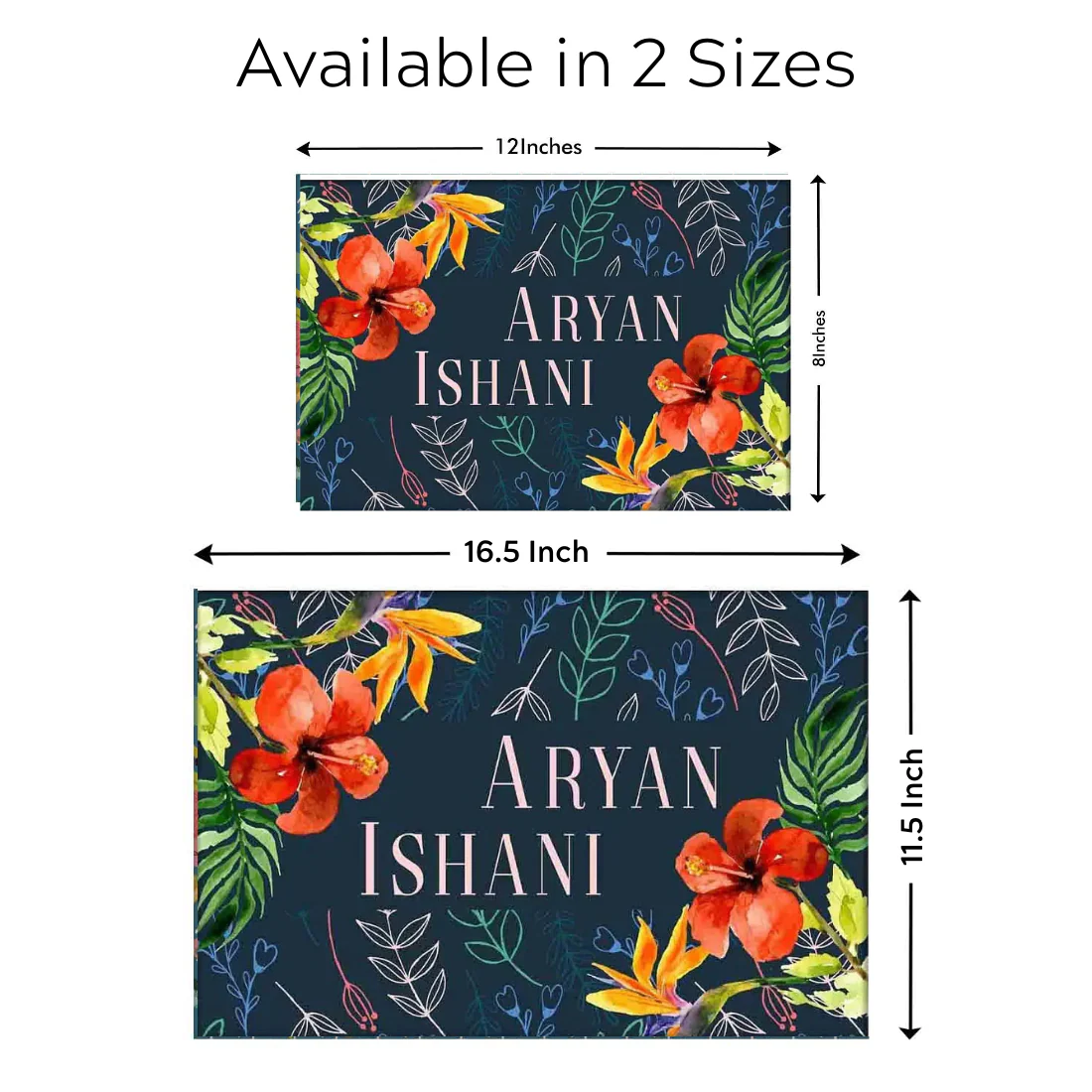 Custom Door Name Plate for Home Cafes Bungalow-Flower Petals and Leaf - Image 9