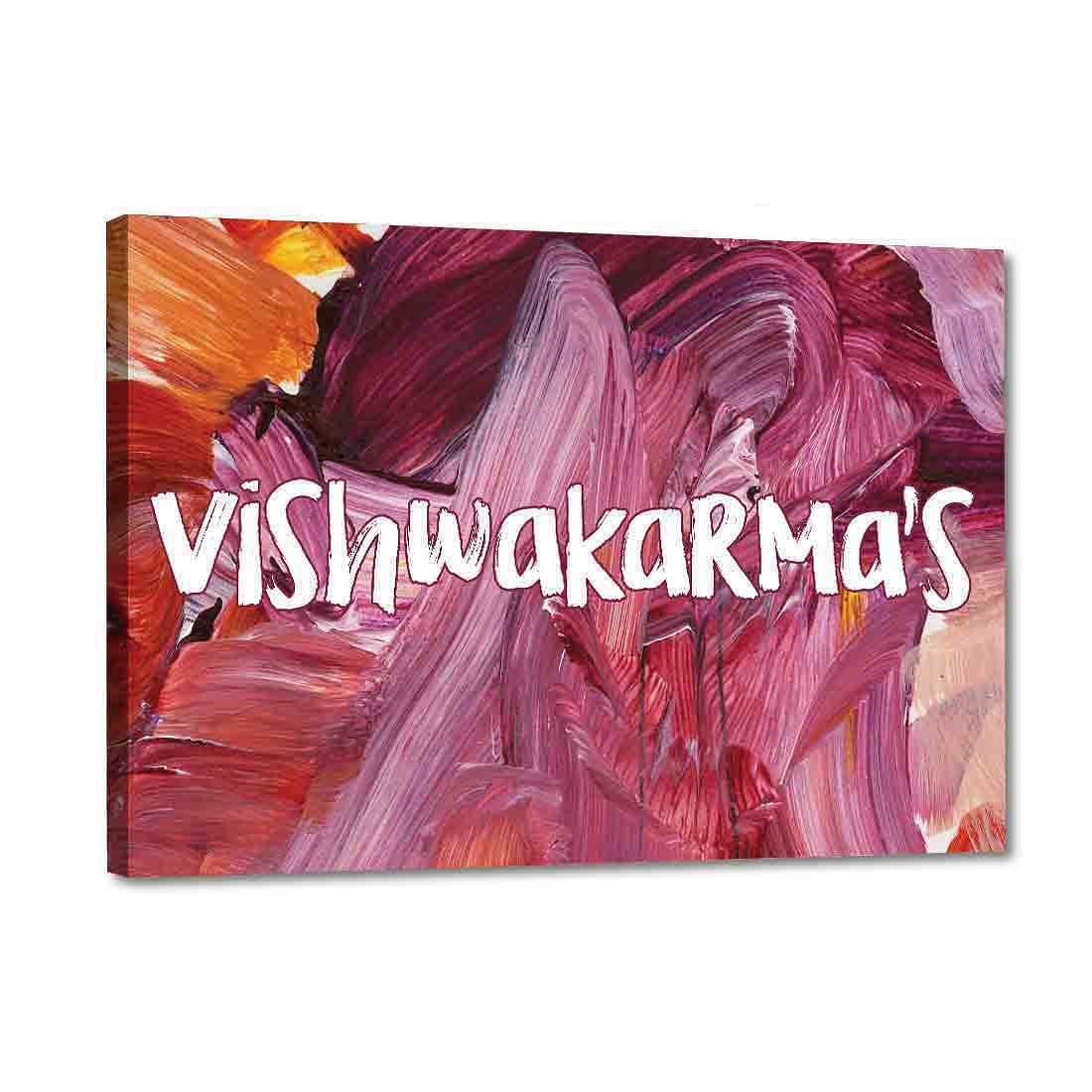 Personalized Nameplate for Door - Paint Strokes - Image 3