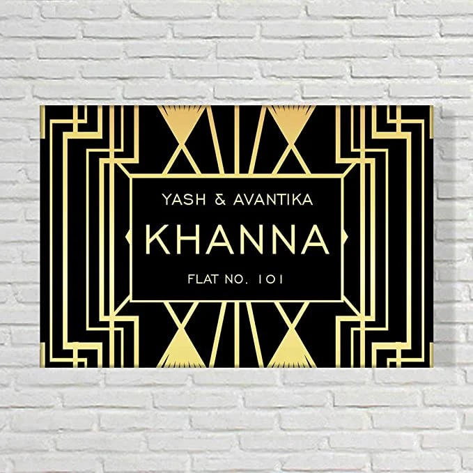 Personalized Name Plate Door Sign - Gatsby Theme - Image 4