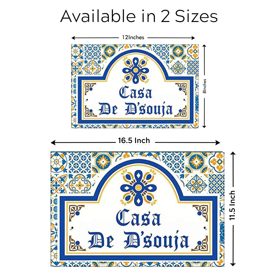 Customized Outdoor House Nameplate for Home - Spanish Style - Image 9