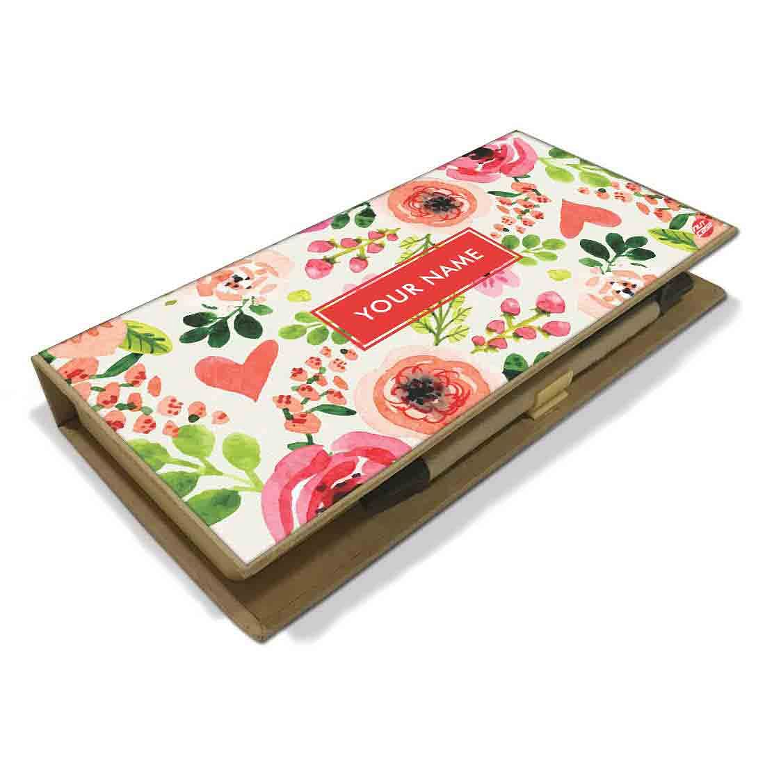 Personalized Stationery for Women Office Desk - Baby Flower - Image 3