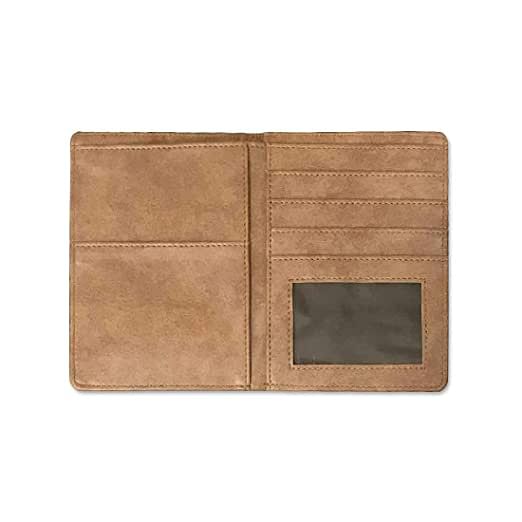 Designer Couple Passport Cover Holder Faux Leather Travel Wallet Case-Black Stripes - Image 5