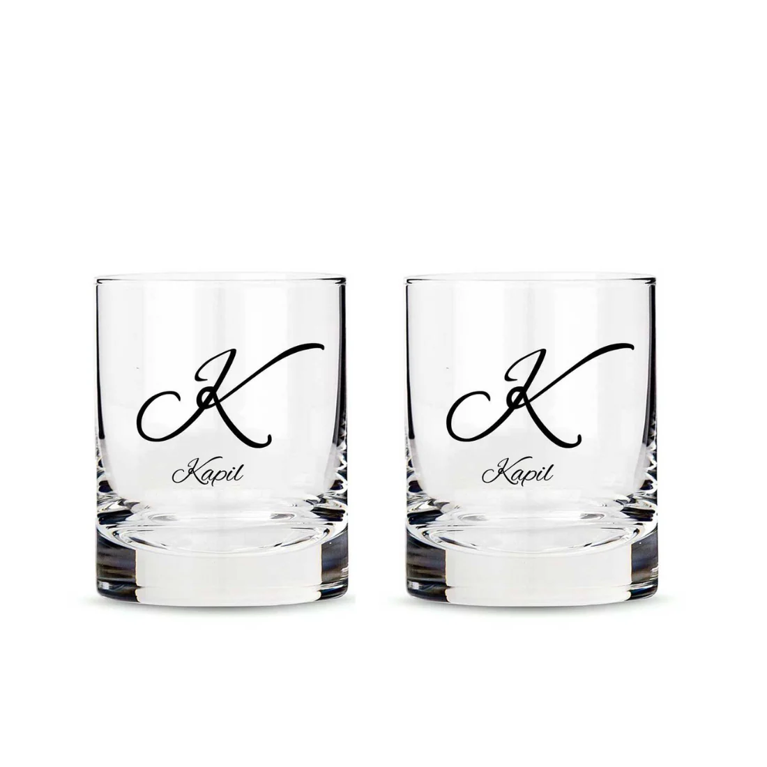Stylish Customized Whiskey Glass - Gift For Him Husband Boyfriend - Initials Design - Image 11