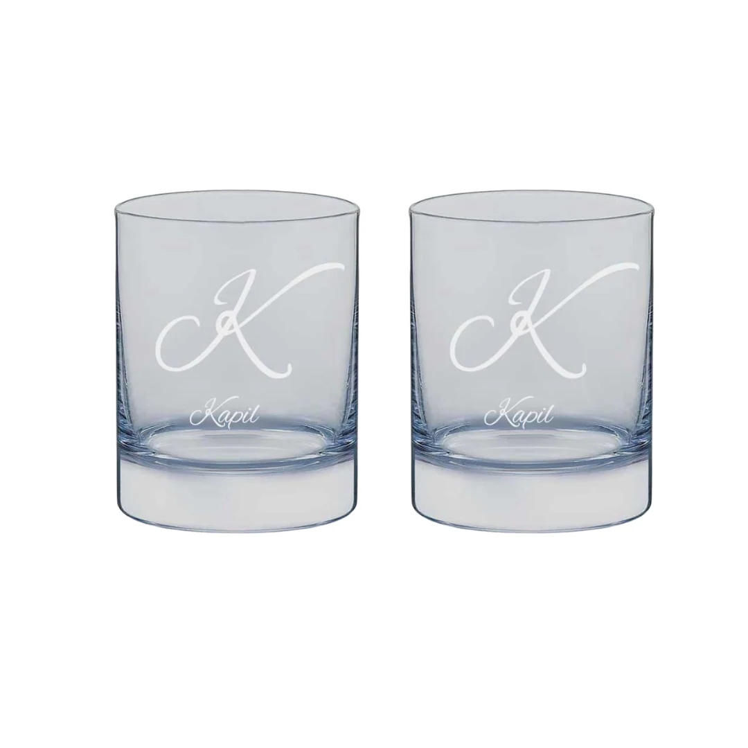 Stylish Customized Whiskey Glass - Gift For Him Husband Boyfriend - Initials Design - Image 8