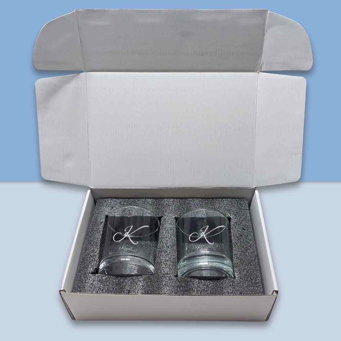 Stylish Customized Whiskey Glass - Gift For Him Husband Boyfriend - Initials Design - Image 9