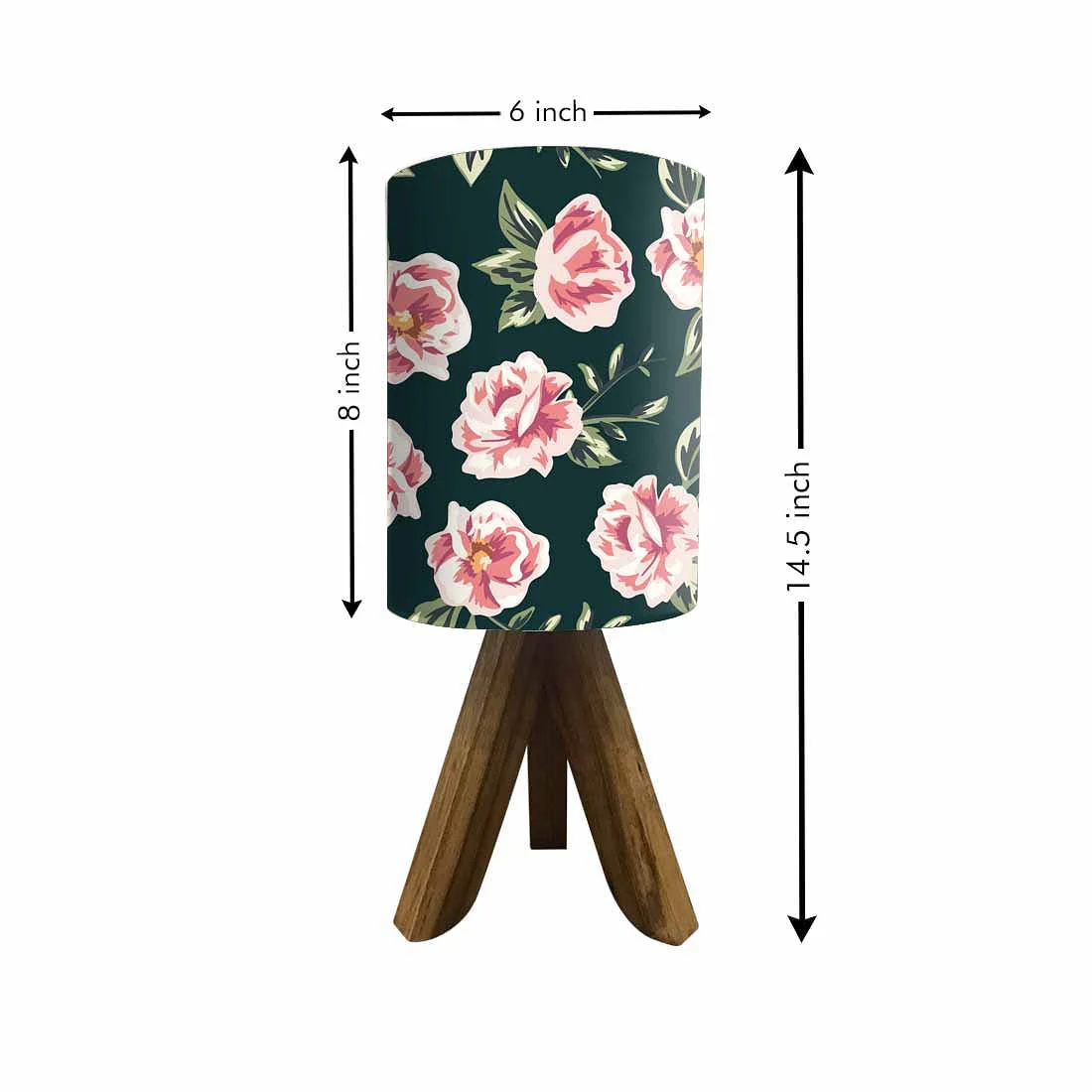 Mini Wooden Table Lamp For Bedroom Living Room-Roses (3W LED Bulb Included) - Image 5