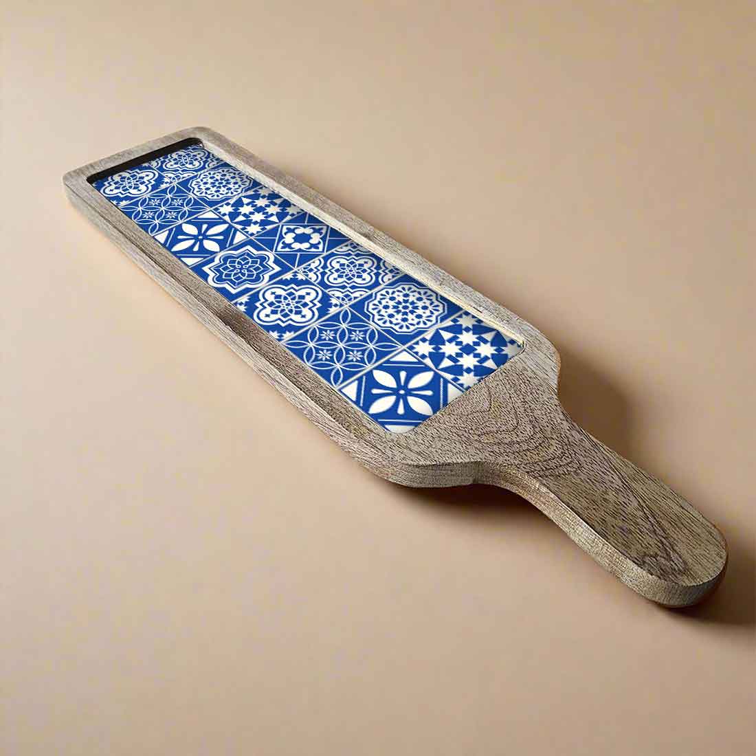 Wooden Serving Platter Tray Snacks - Spanish Design - Image 3