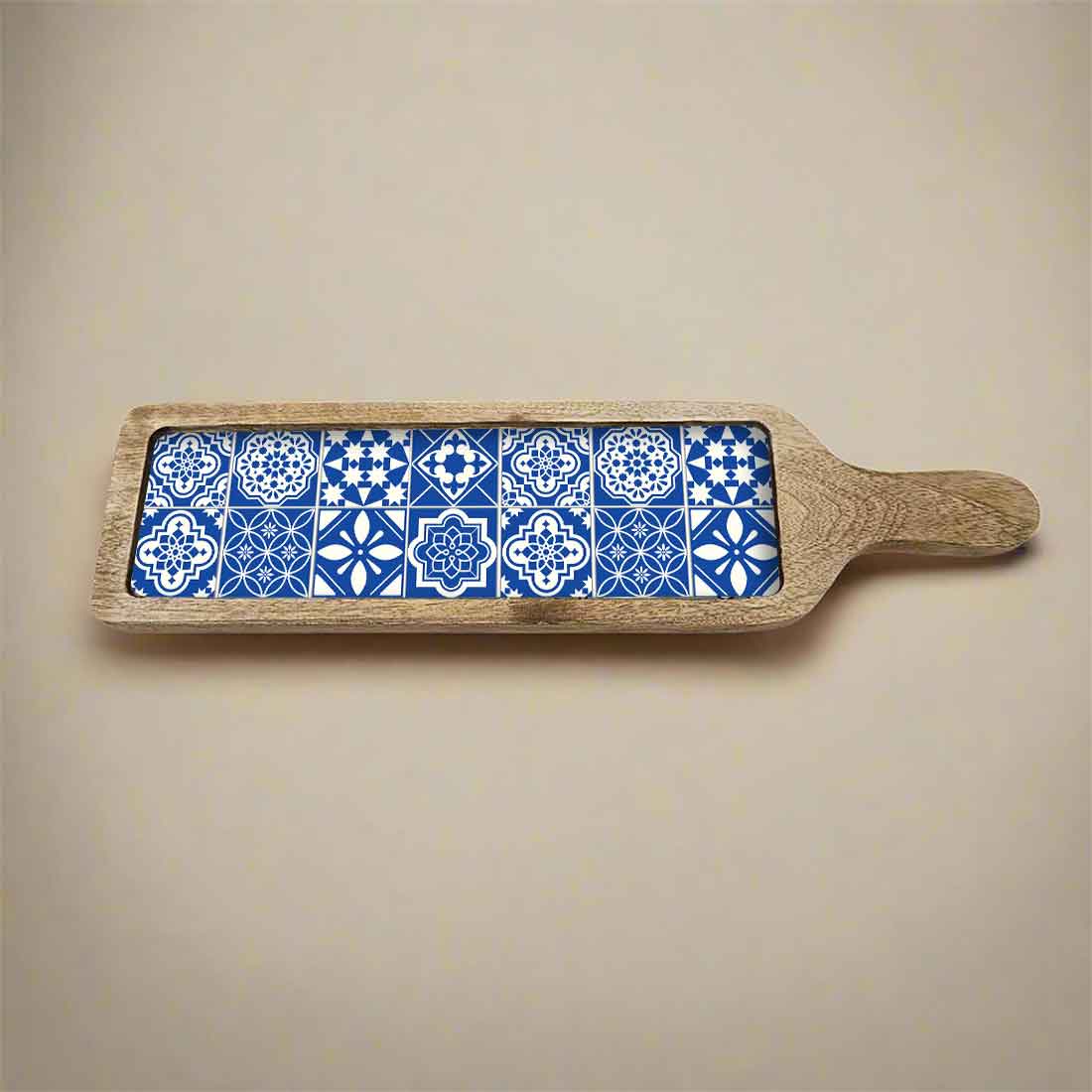 Wooden Serving Platter Tray Snacks - Spanish Design - Image 7